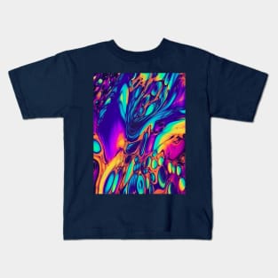 Rainbow Oil Slick Kids T-Shirt